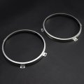 Hecasa 7 Headlight Mount Bracket Ring Compatible With 1997-2006 Jeep Wrangler Tj Retaining Retainer Driver Passenger Side