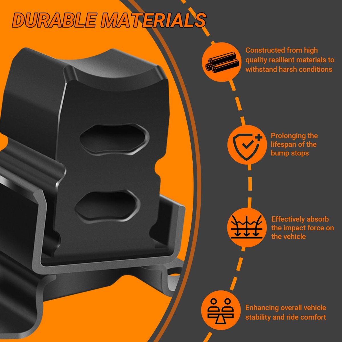 48036-60011 Rear Axle Bump Stop For Toyota 4runner And Lexus Gx470 2003 2009 2 Piece Suspension Cushion Set Replaces