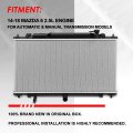 Auto Dynasty Dpi 13367 Factory Style 1-row Cooling Radiator Compatible With Mazda 6 2 5l At Mt 14-18 Aluminum Core