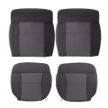 Driver Passenger Bottom Lean Back Replacement Cloth Seat Cover Dark Flint Gray For Ford F-150 Lariat Xl Xlt Stx 2005 2006 2007 
