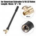 X Autohaux 6 Tire Inflator Air Pump Hose Adapter Extension Locking Chuck Tube Connection For Standard America Valve With