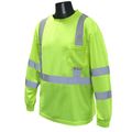 Radians St21-3pgs-l Class 3 Max-dri Moisture Wicking Mesh Long Sleeve Safety T-shirt Large Green 
