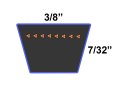 D D Powerdrive L5055 Montgomery Ward Kevlar Replacement Belt 1 Band Aramid