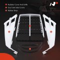 A-premium White Plastic Gas Tank Side Covers With Grill Compatible Yamaha Banshee 350 1987-2006 2-pc Set