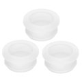 3pcs Rubber Grommets 25mm Drill Hole 20mm Id Top Hat Grommet Clear Silicone Plug Gasket For Wiring Automotive 