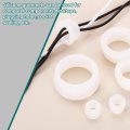 3pcs Rubber Grommets 25mm Drill Hole 20mm Id Top Hat Grommet Clear Silicone Plug Gasket For Wiring Automotive