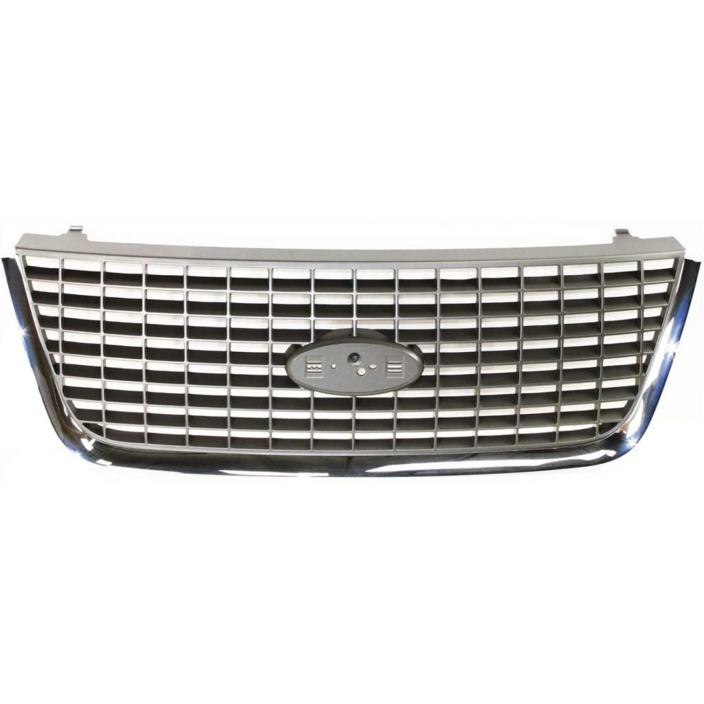 Ford Expedition Grille Assembly 2003 2004 2005 2006 Chrome Shell Painted Gray Insert Nbx Xls Xlt Models Fo1200401 2l1z8200aaa