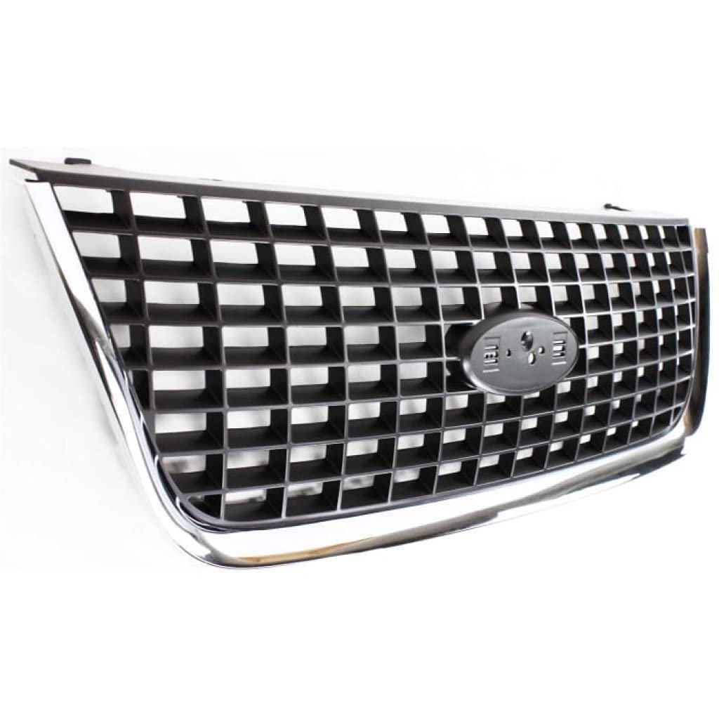 Ford Expedition Grille Assembly 2003 2004 2005 2006 Chrome Shell Painted Gray Insert Nbx Xls Xlt Models Fo1200401 2l1z8200aaa