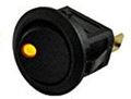 3 Pack 12v 20a Dc Round Rocker Switches Yellow Led Light Spst On Off Toggle Switch For Car Truck Boat Marine Automotive 