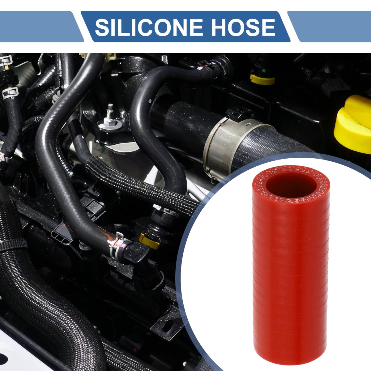 Straight Coupler Silicone Hose 0 79 In Id 2 99 Length Red 4 Ply 5mm Thickness Universal Car Coolant Air Intake Turbo