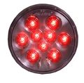 Maxxima M42322rcl Red 4 Round Stop Tail Turn Light With Clear Lens 