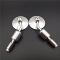 Hongk- Motorcycle A Set Cnc Silver Rear View Handle Bar End Round Mirrors 7 8 Compatible With Yamaha Xjr1300 V-max Fz1 Fz6