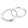X Autohaux 4pcs Od 60 1mm To Id 56 Aluminum Alloy Car Hub Centric Rings Wheel Bore Center Spacer