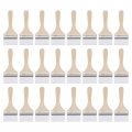 Uxcell 24pcs 6 9 Paint Brush 2 Width Soft Nylon Bristle With Wood Handle For Wall Cabinets Fences White