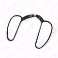 Httmt Mt400-013- Pair Black Teardrop Racing Mirrors Compatible With H-d 1982-2017 Street Bob Fat
