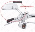 Httmt Mt400-013- Pair Black Teardrop Racing Mirrors Compatible With H-d 1982-2017 Street Bob Fat