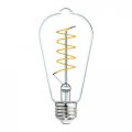Ge 5w St19 Edison Dimmable Soft White Spiral Vintage Led Light Fixture Bulb 