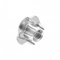 Uxcell M8 Tee Nut 4 Pronged T-nut For Table Legs Woodwork Holds Wood Cabinetry 8pcs