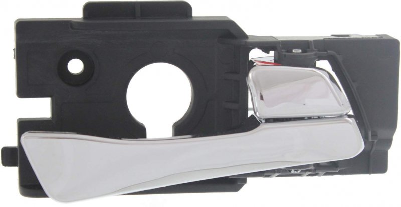 Evan Fischer Interior Door Handle For Hyundai Accent 12-16 Front Rh Inside Metal Grain Finish Chrome Plastic Sedan Hatchback