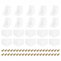 Uxcell 20pcs 90 Degree Plastic Corner Braces 15 2x20x20mm Nylon Shelf Right Angle Brackets With Screws For Cabinets Cupboards