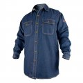 Black Stallion Fs8-dnm 8 Oz Fr Cotton Denim Long Sleeve Work Shirt S 