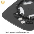 X Autohaux Car Left Side Rearview Mirror Glass Heated Replacement C2z15849 For Jaguar Xf 2011-2021