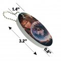 Graphics More Labyrinth Crystal Ball Goblin King Jareth David Bowie Floating Keychain Oval Foam Fishing Boat Buoy Key Float