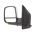 Driver Side Door Mirror For Gmc Savana 1500 2008 To 2014 Power Heated Textured Black Manual Folding With Signal Light And Blind 