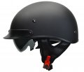 Vega Helmets 7800-055 Warrior Motorcycle Half Helmet With Sunshield For Men Women Adjustable Size Dial Dot Face Skull Cap Bike 