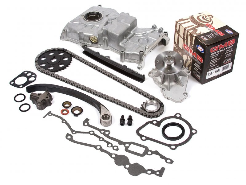 Evergreen Tk3005wop2 For Nissan Ka24e Sohc Timing Chain Kit W Oil Pump Water
