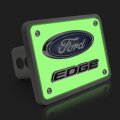 Ipick Image Made For Ford Edge 3d Logo Night Glow Luminescent Billet Aluminum 2 Inch Tow Hitch Cover