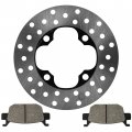 Caltric Front Left Or Right Brake Disc With Pads Compatible Honda Fourtrax Foreman Trx500tm 2005-2006
