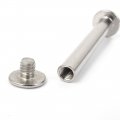 Uxcell A16011400ux0250 Screw Post Photo Album Nickel Plated Binder Binding Tool 5x40mm 20pcs