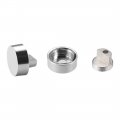 Uxcell Mirror Clips Zinc Alloy Glass Clamps Holder Round Shape For 6-7mm Thick 4 Pcs