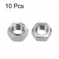 Uxcell Hex Weld Nuts 1 2-13 Carbon Steel With 3 Projections Machine Screw Gray 10pcs