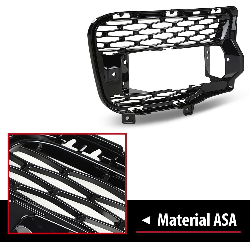 Front Fog Light Cover For Land Rover Range Sport 2014-2017 Black Lr045033 Ro1039102 Passenger Right Side