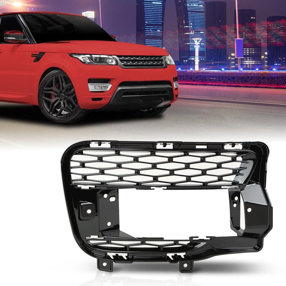 Front Fog Light Cover For Land Rover Range Sport 2014-2017 Black Lr045033 Ro1039102 Passenger Right Side