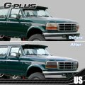 Headlights With Corner Signal Bumper Lamps For 1992-1996 F150 And Bronco Smoky Lens F2tz13008a F2tz13008b 1992-1997 F250 F350