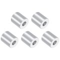 5pcs Aluminum Spacers 3 4 Od X 5 16 Id 7 8 L Screw Standoff Brushed Finish Unthreaded Metal Round Spacer Bushing For M8 Bolts 