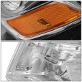 Chrome Housing Amber Side Projector Headlight Tool Kit Compatible With Jeep Grand Cherokee 14-16
