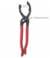 Oil Filter Wrench 12 In Straight Automotive Removal Tool Universal Fuel Plier With Jaw Capacity 60mm To 102mm High Carbon Steel