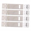 Jojofuny 4pcs Hasp Lock Metal Catch Door Safety Packlock Clasp Dice Bag Gate Latch Paint Brush Clip Wooden Window Angle Locking