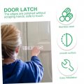Jojofuny 4pcs Hasp Lock Metal Catch Door Safety Packlock Clasp Dice Bag Gate Latch Paint Brush Clip Wooden Window Angle Locking