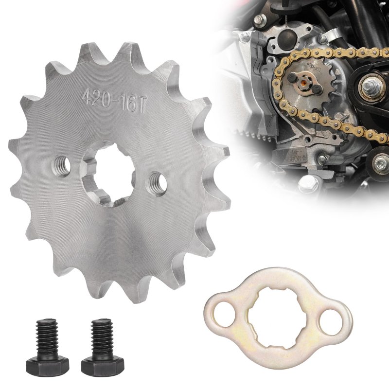 Front Sprocket 16t 420 Chain Replacement For Baja Dr50 Dr70 Dr90 Sdg Ssr 70 90 110 125 Dirt Bike