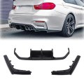 Glossy Black Rear Bumper Lip Diffuser Body Kit Spoiler For F80 M3 F82 M4 F83