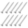 50pcs Small Hardware Nails 1 5 X 19mm Carbon Steel Round Head Common Finishing Nail For Household Woodworking Picture Hanging 
