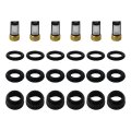 6pcs Fuel Injector Service Repair Kit O-rings Filters Seals Pintle Caps For 2000-2004 Chevrolet Venture Ls Mini Passenger Van