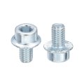 M6x10mm Hex Socket Head Cap Screws 30pcs Carbon Steel Flanged Bolt Full Thread Screw Machine For Machinery Home Repairs And 
