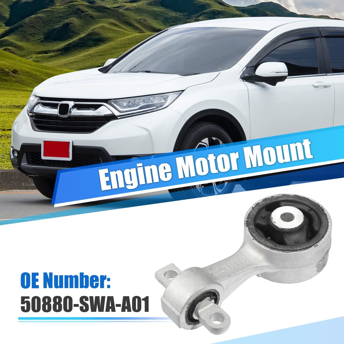 Engine Motor Mount 50880-swa-a01 For Honda Cr-v 2007-2008 And 2010-2011 Front Upper Torque Strut Bracket Silver Tone