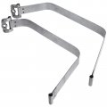 A-premium Set Of 2pcs Fuel Tank Straps Compatible With Toyota Tacoma 2005-2012 2014-2020 W O Off-road Package Gray Color